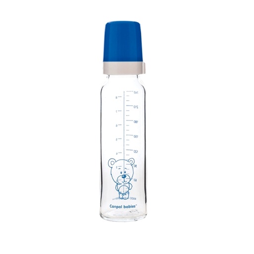 [200978] 240ml Glass bottle with latex teat 42/301