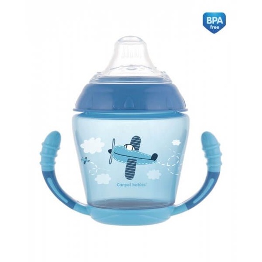 [200981] Non spill cup - happy vehicles (230ml) 56/502_blu
