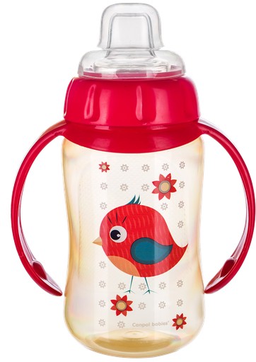 [201007] Training cup with silicone spout - Cute Animals - bird