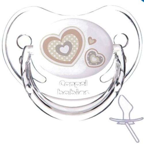 [201040] Orthodontic silicone soother (1 pc) „Newborn Baby” 22/565_bei 0-6