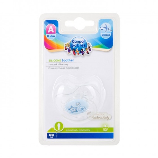 [201061] Orthodontic silicone soother 0-6 months (1pc) Pastelove