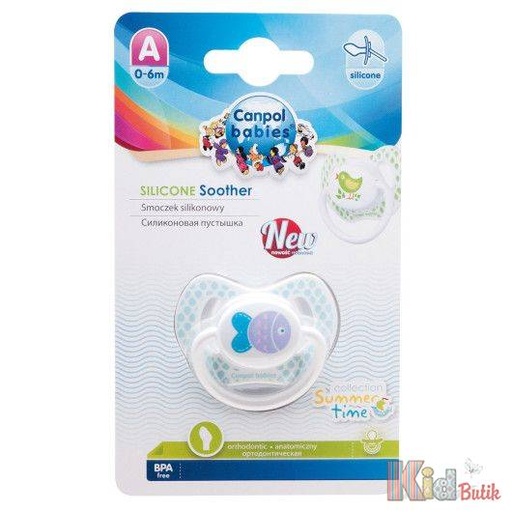 [201074] Orthodontic silicone soother 0-6 months "Summertime"23/466